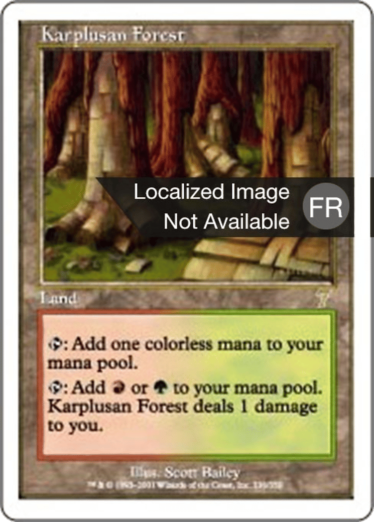 Forêt de Karpluse — Seventh Edition — Magic: The Gathering