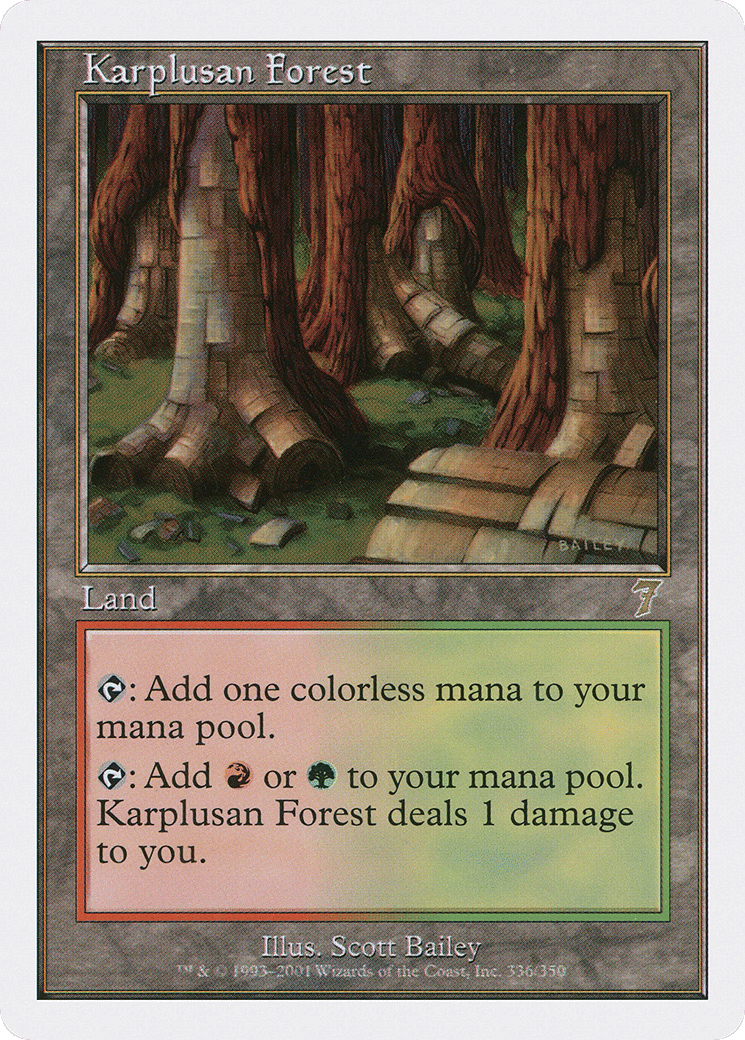 Karplusan Forest — Seventh Edition — Magic: The Gathering