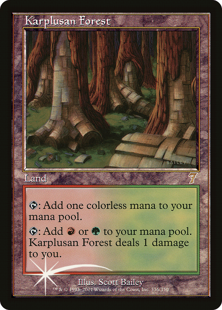 Karplusan Forest — Seventh Edition — Magic: The Gathering