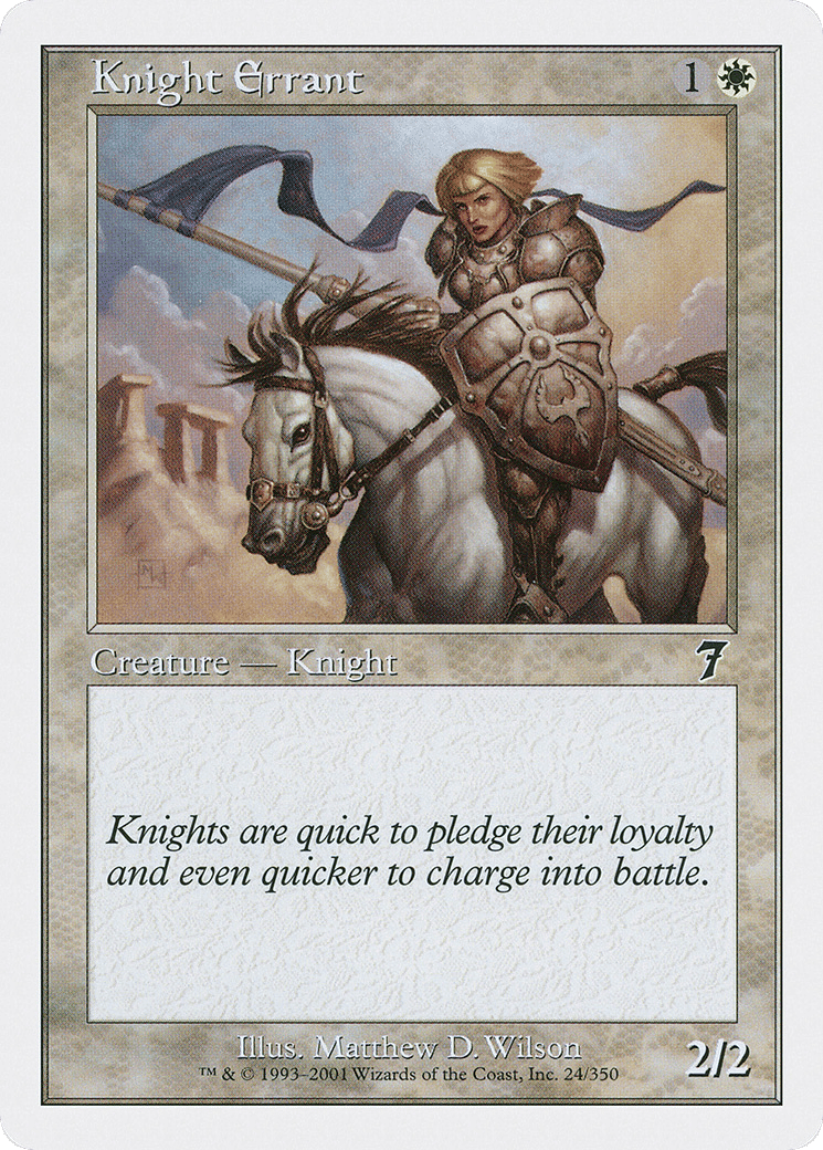 Knight Errant — Seventh Edition — Magic: The Gathering