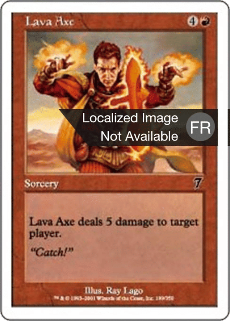 Hache de lave — Seventh Edition — Magic: The Gathering