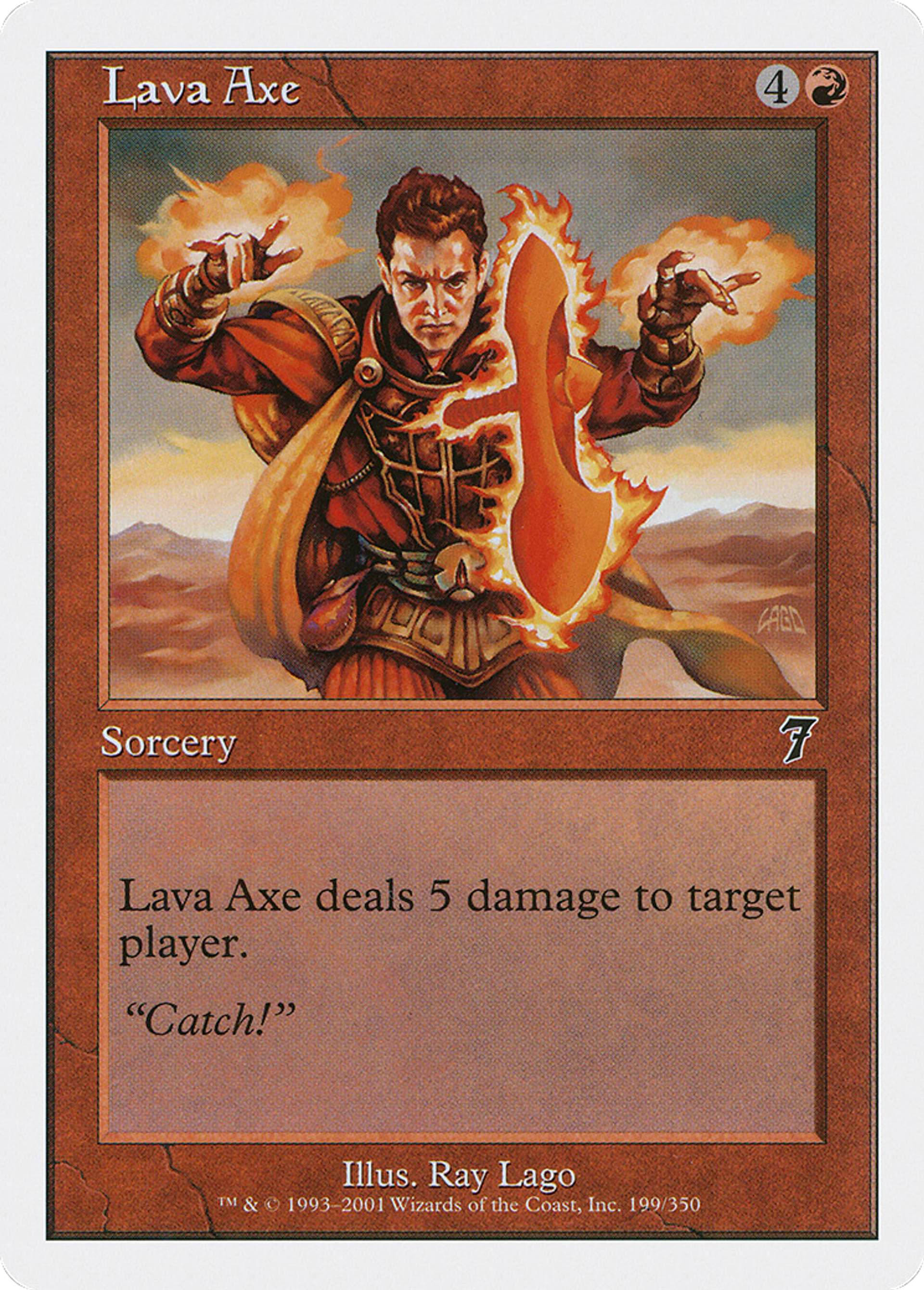 Hache de lave — Seventh Edition — Magic: The Gathering