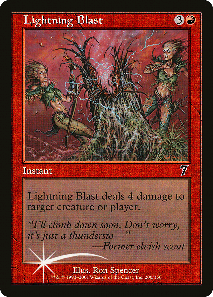 Lightning Blast — Seventh Edition — Magic: The Gathering