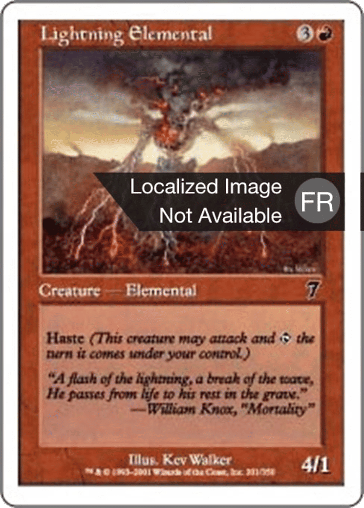 Élémental d'éclair — Seventh Edition — Magic: The Gathering