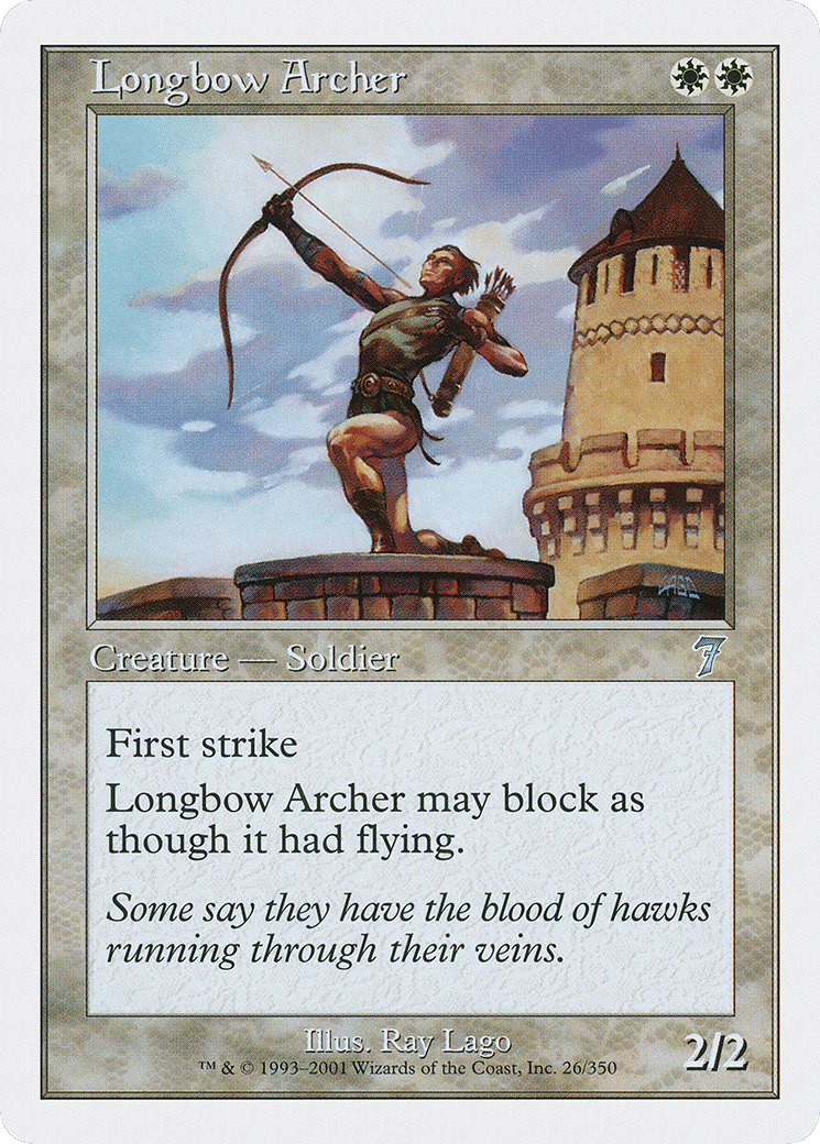 Longbow Archer — Seventh Edition — Magic: The Gathering