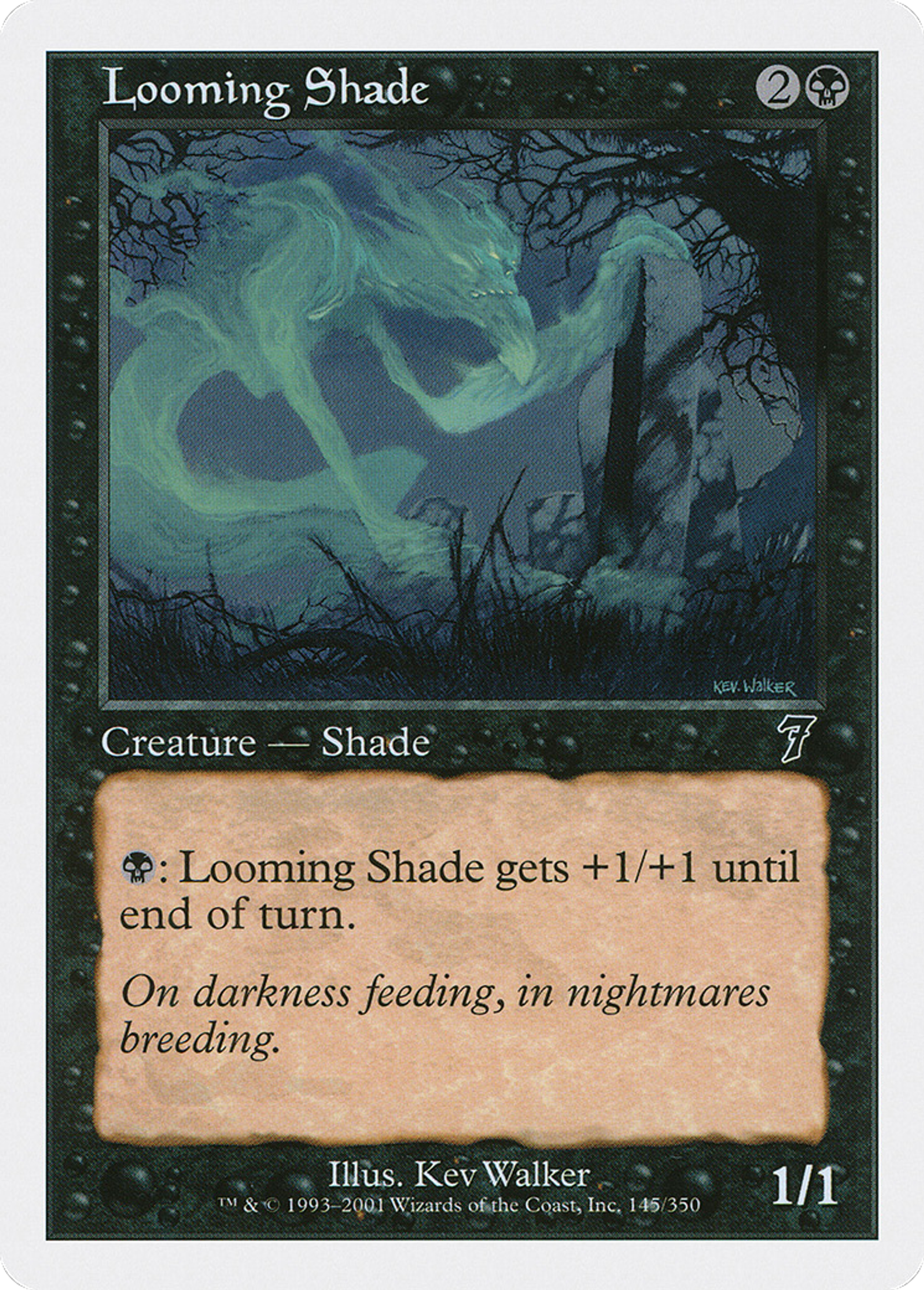 Looming Shade — Seventh Edition — Magic: The Gathering
