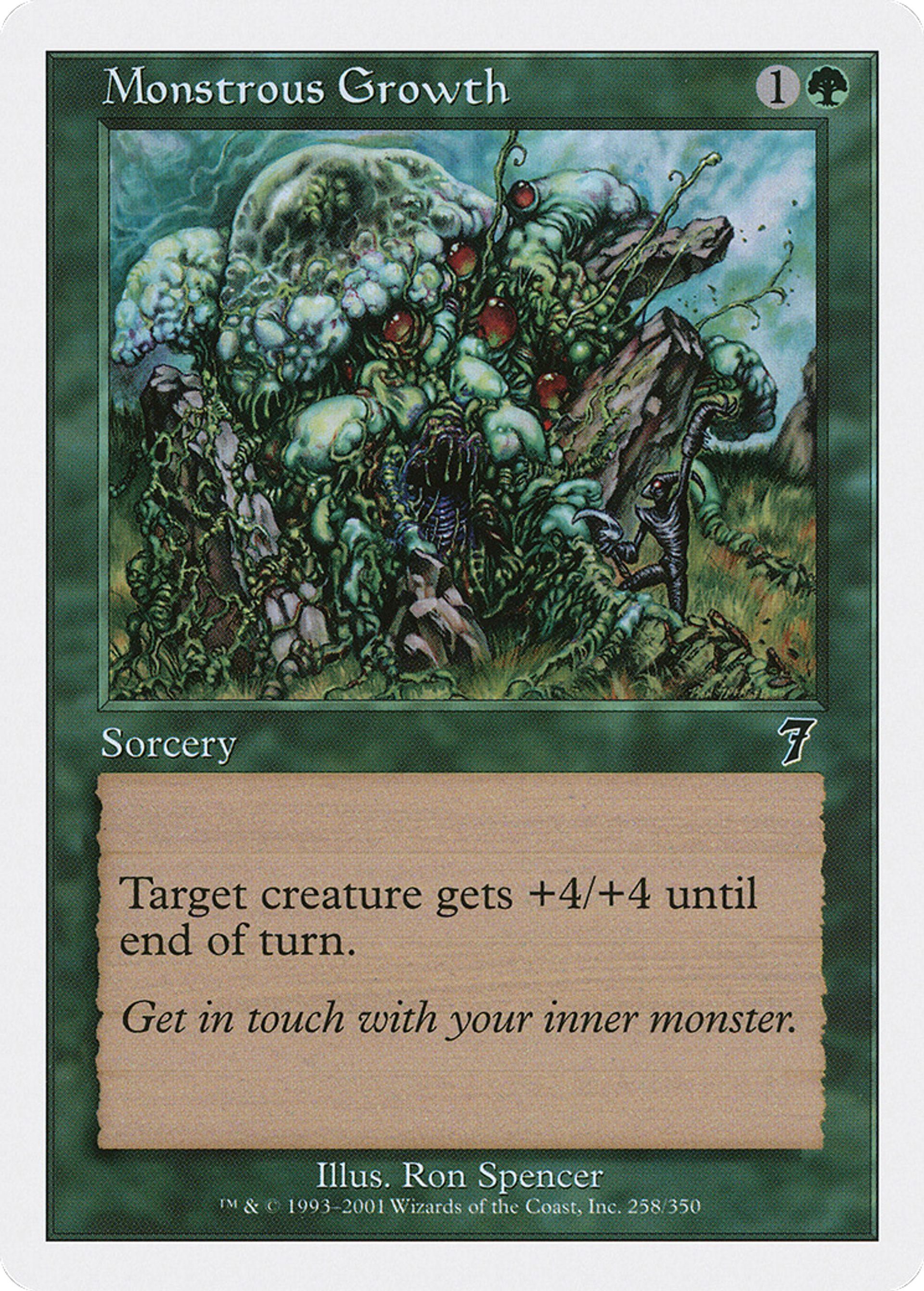 Monstrous Growth — Seventh Edition — Magic: The Gathering