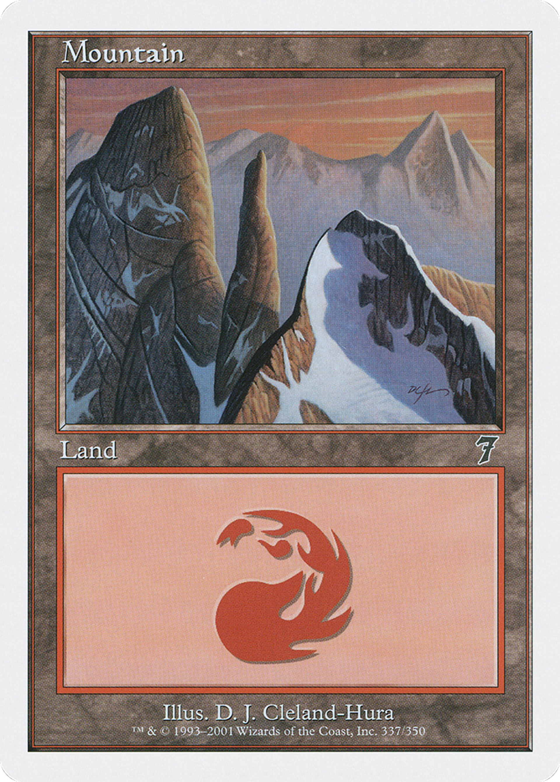 Mountain — Seventh Edition — Magic: The Gathering