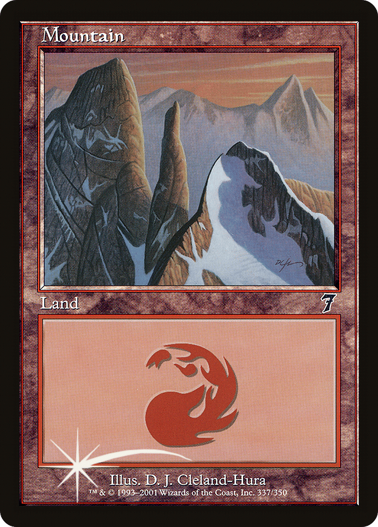 Mountain — Seventh Edition — Magic: The Gathering