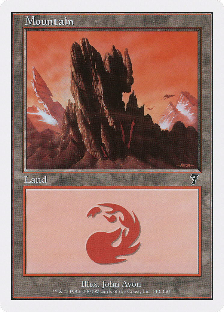 Mountain — Seventh Edition — Magic: The Gathering