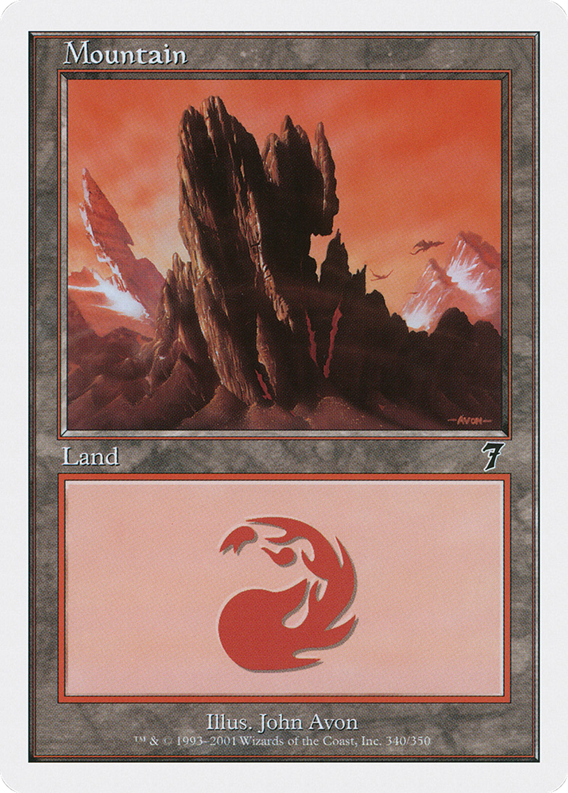 Mountain — Seventh Edition — Magic: The Gathering
