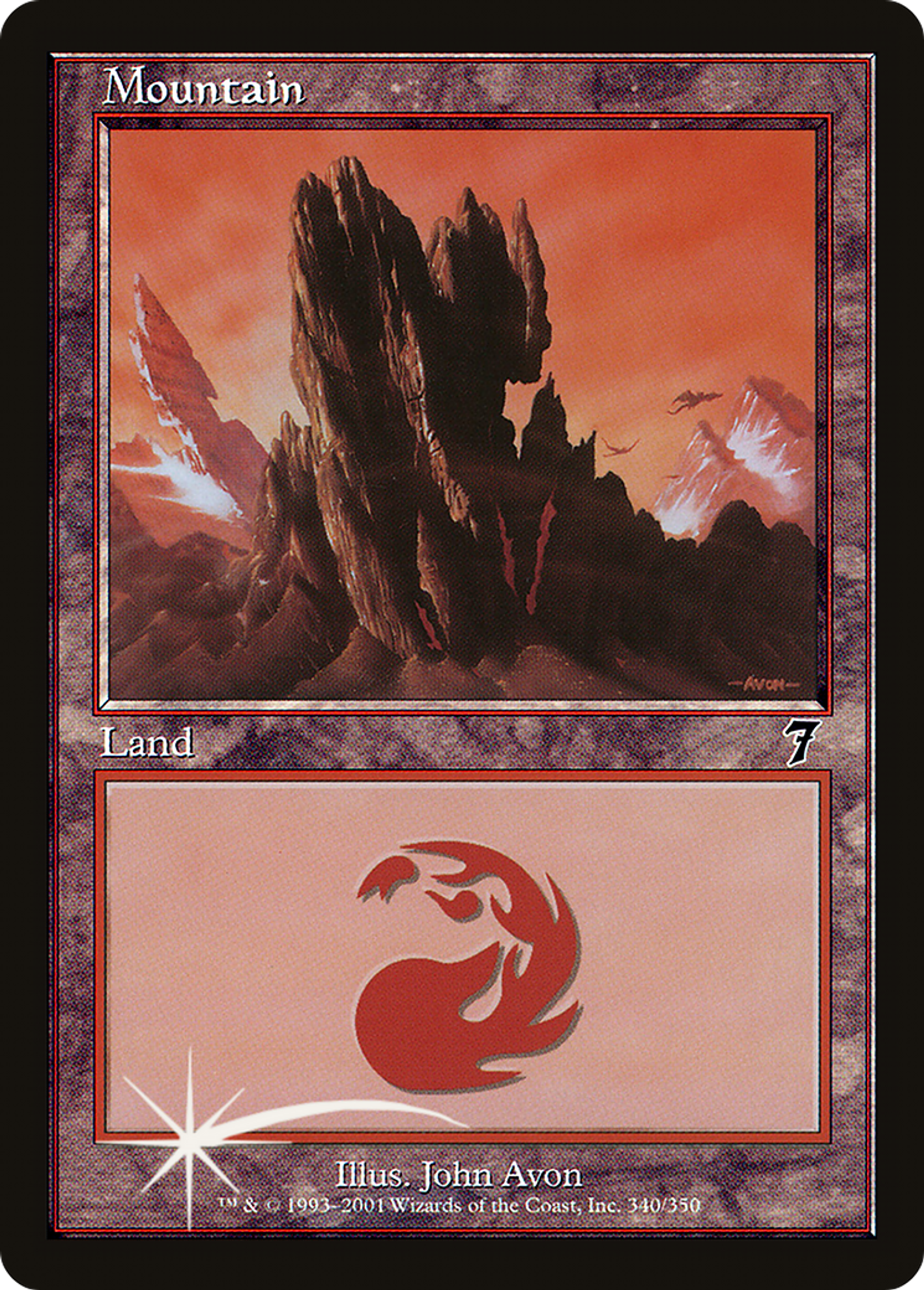 Mountain — Seventh Edition — Magic: The Gathering
