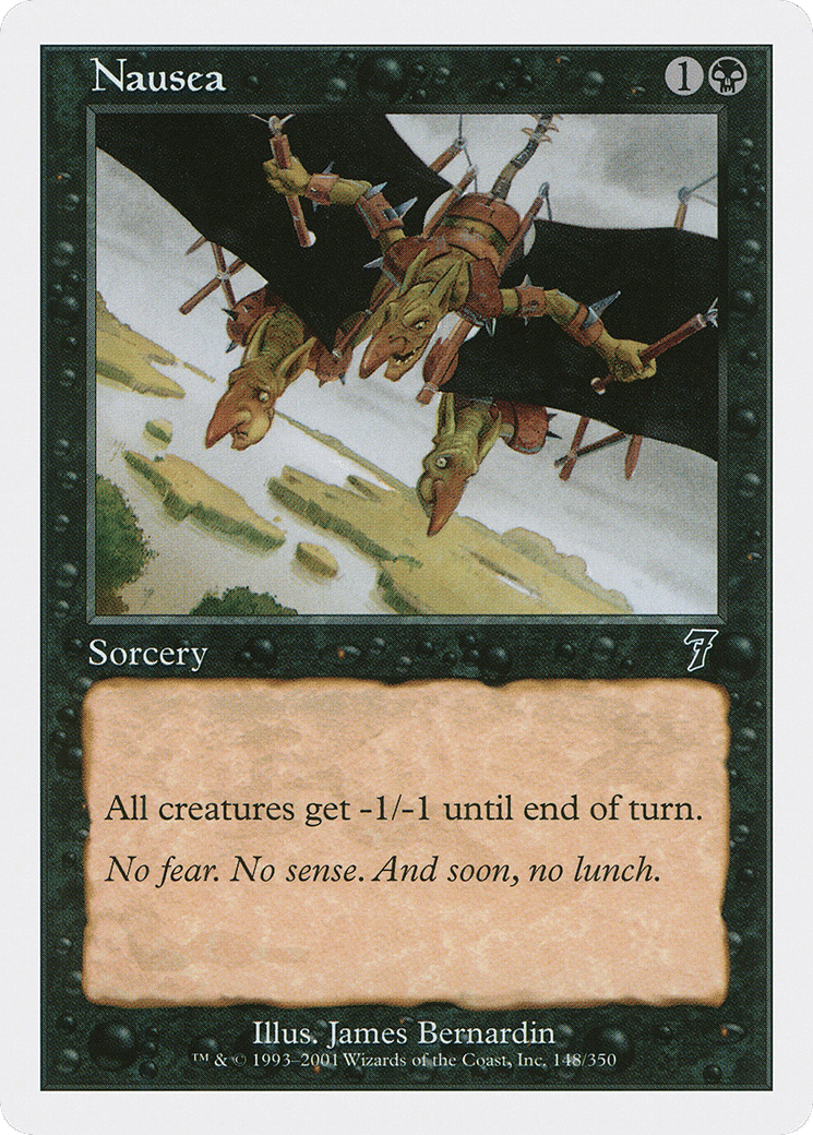 Nausea — Seventh Edition — Magic: The Gathering
