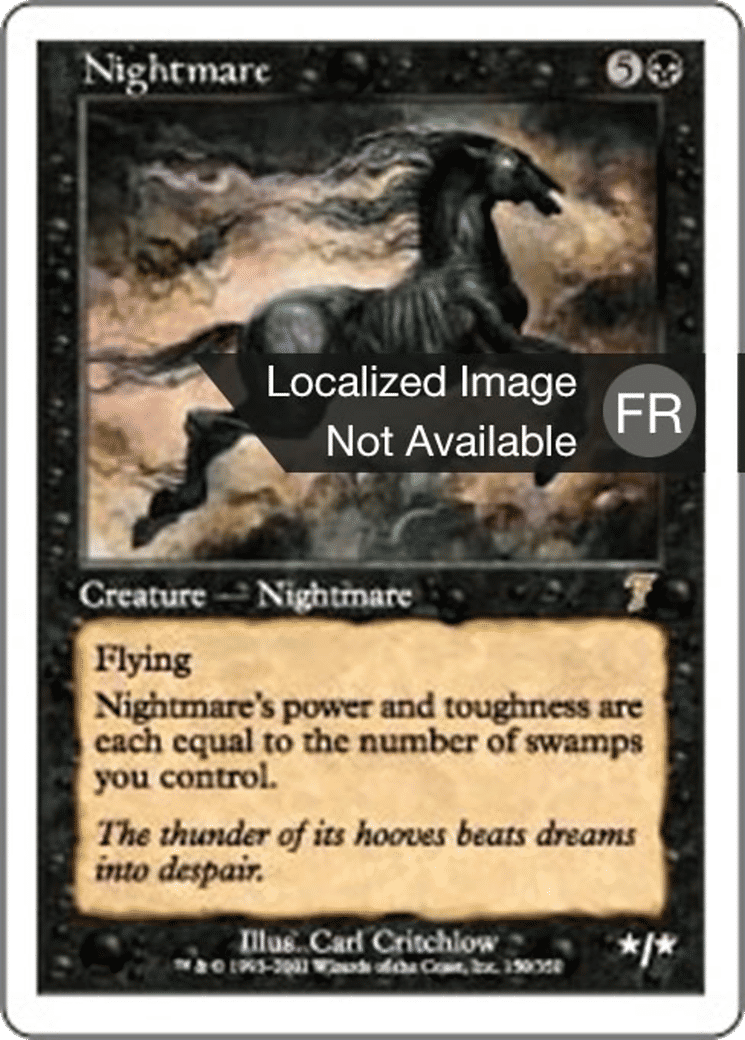 Cheval de cauchemar — Seventh Edition — Magic: The Gathering