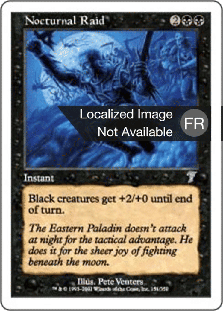 Raid nocturne — Seventh Edition — Magic: The Gathering