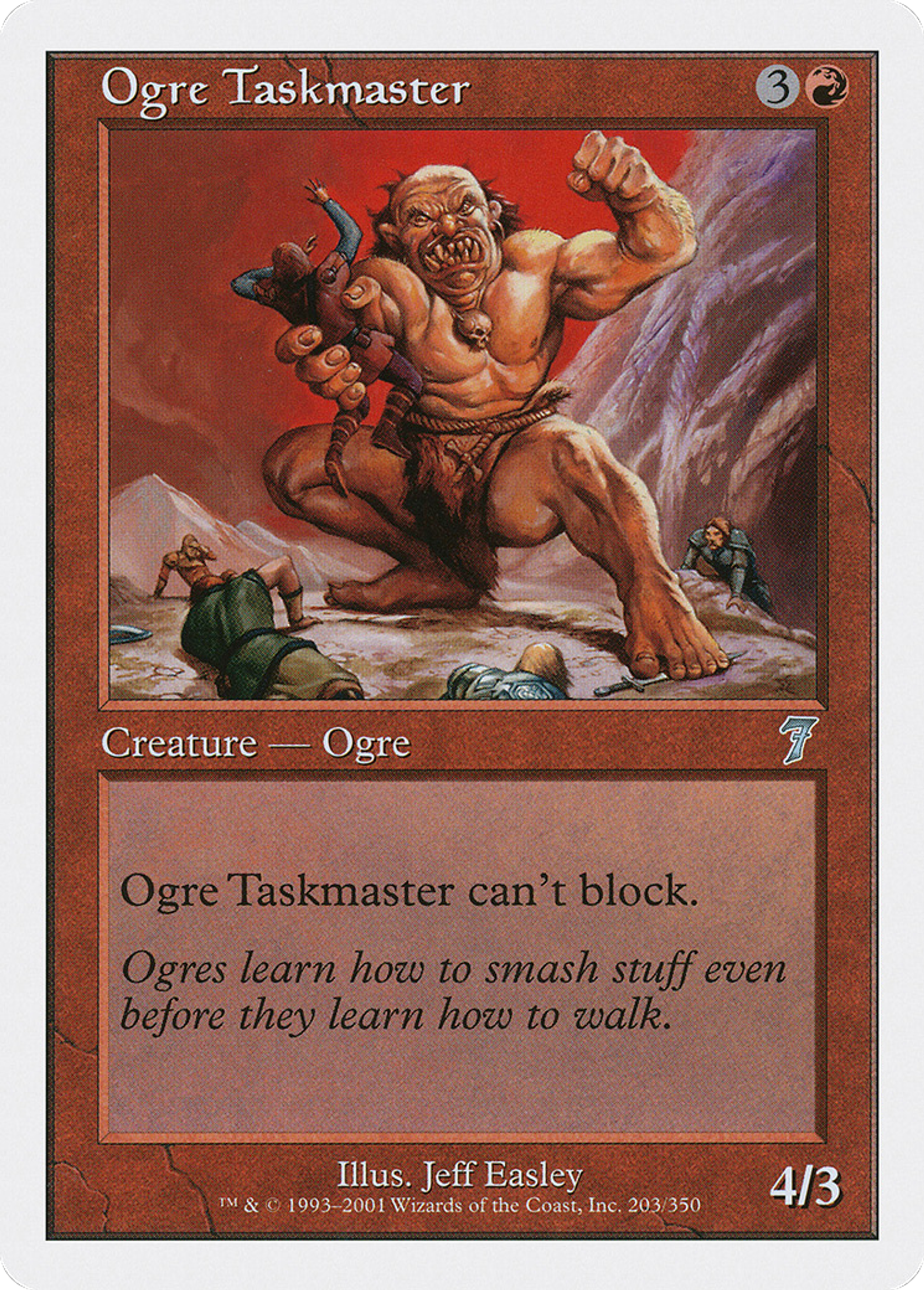 Ogre Taskmaster — Seventh Edition — Magic: The Gathering