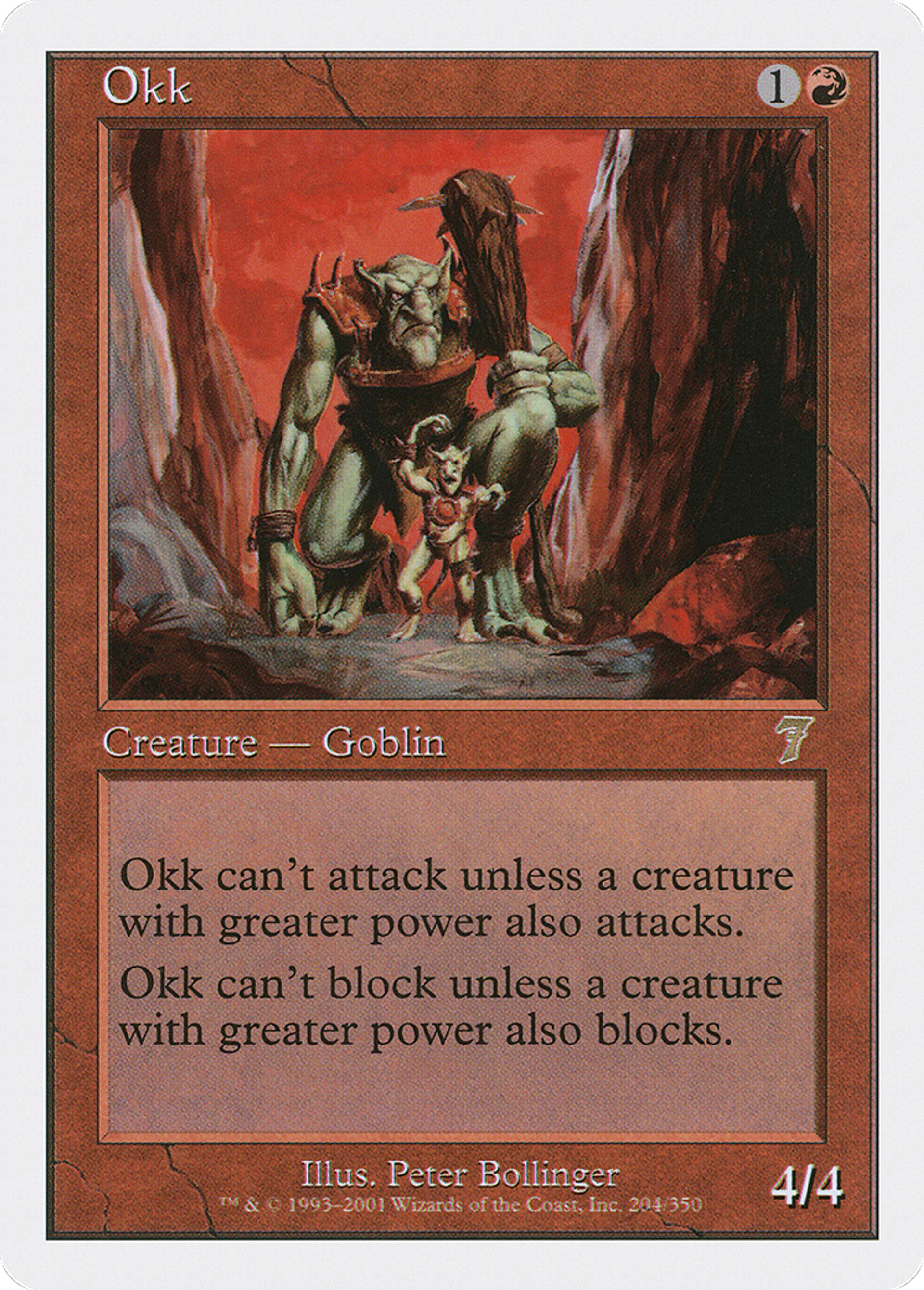 Okk — Seventh Edition — Magic: The Gathering