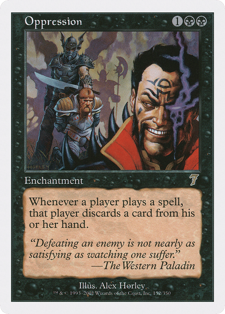 Oppression — Seventh Edition — Magic: The Gathering