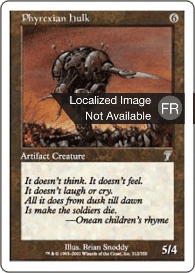 Carcasse phyrexiane — Seventh Edition — Magic: The Gathering