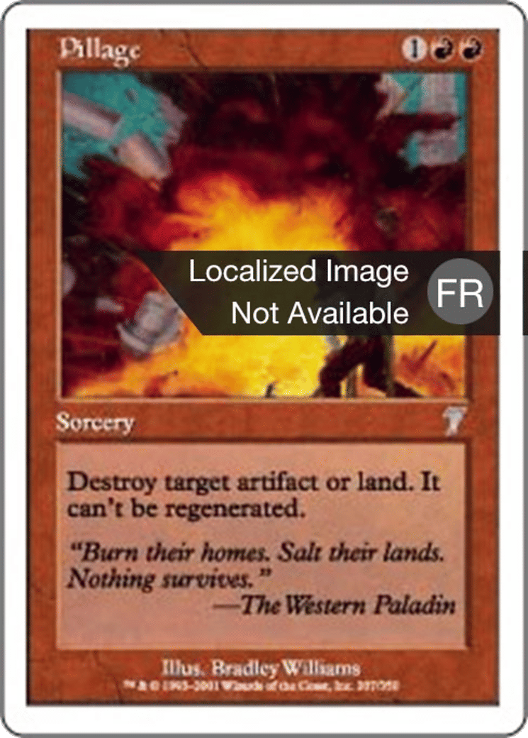 Pillage — Seventh Edition — Magic: The Gathering