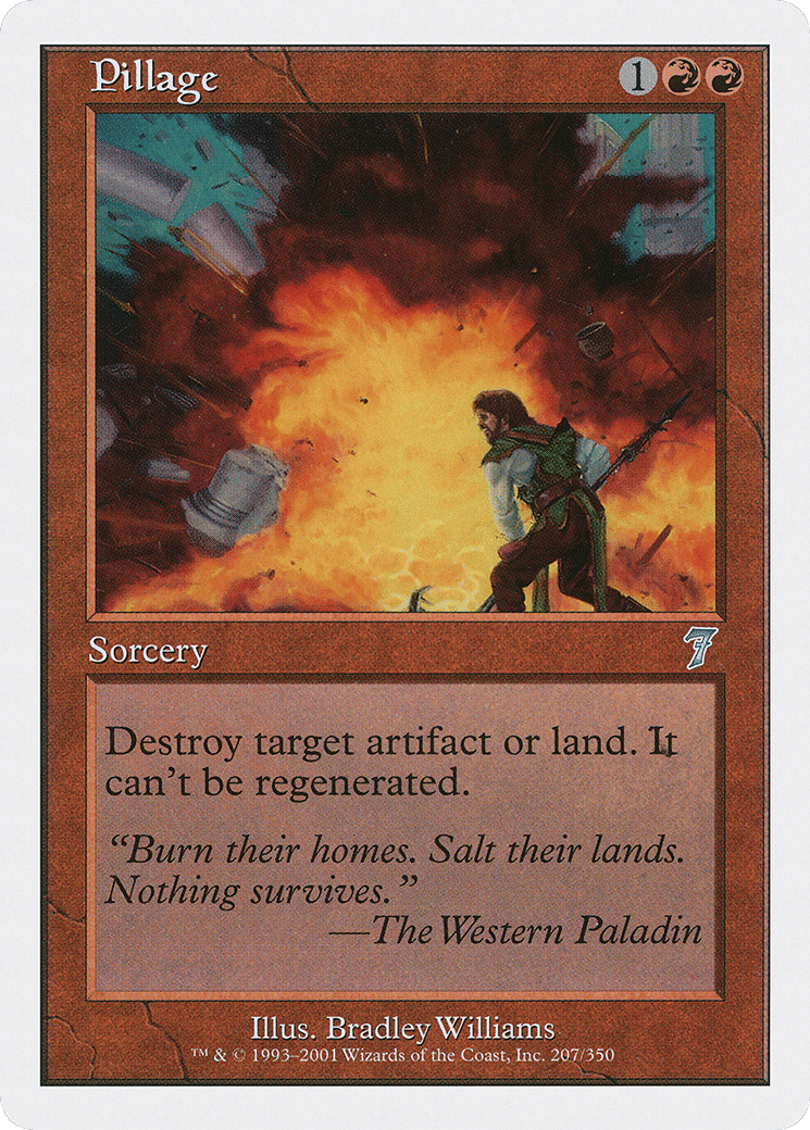 Pillage — Seventh Edition — Magic: The Gathering
