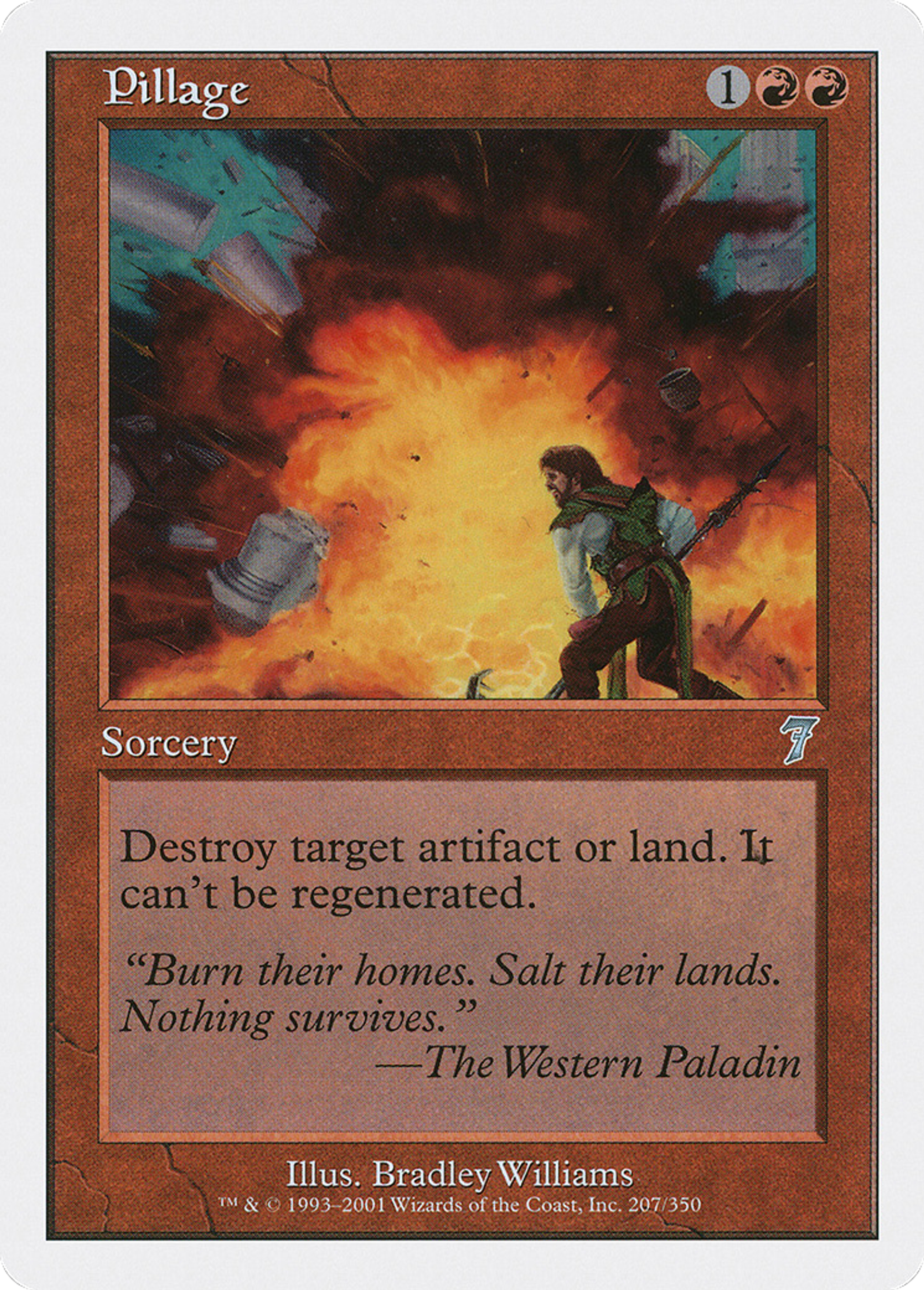 Pillage — Seventh Edition — Magic: The Gathering
