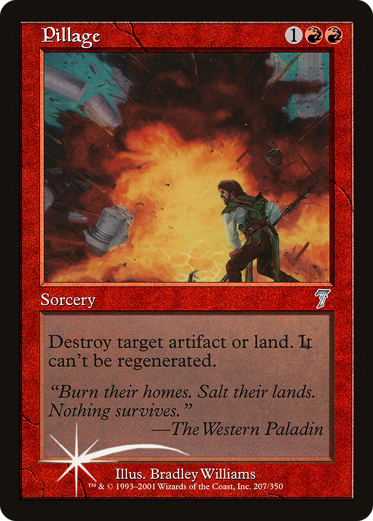 Pillage — Seventh Edition — Magic: The Gathering