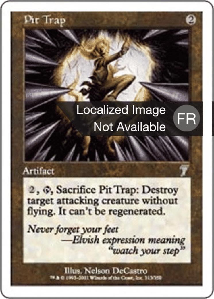 Fosse piégée — Seventh Edition — Magic: The Gathering