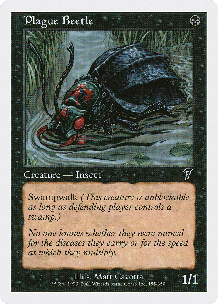 Plague Beetle — Seventh Edition — Magic: The Gathering