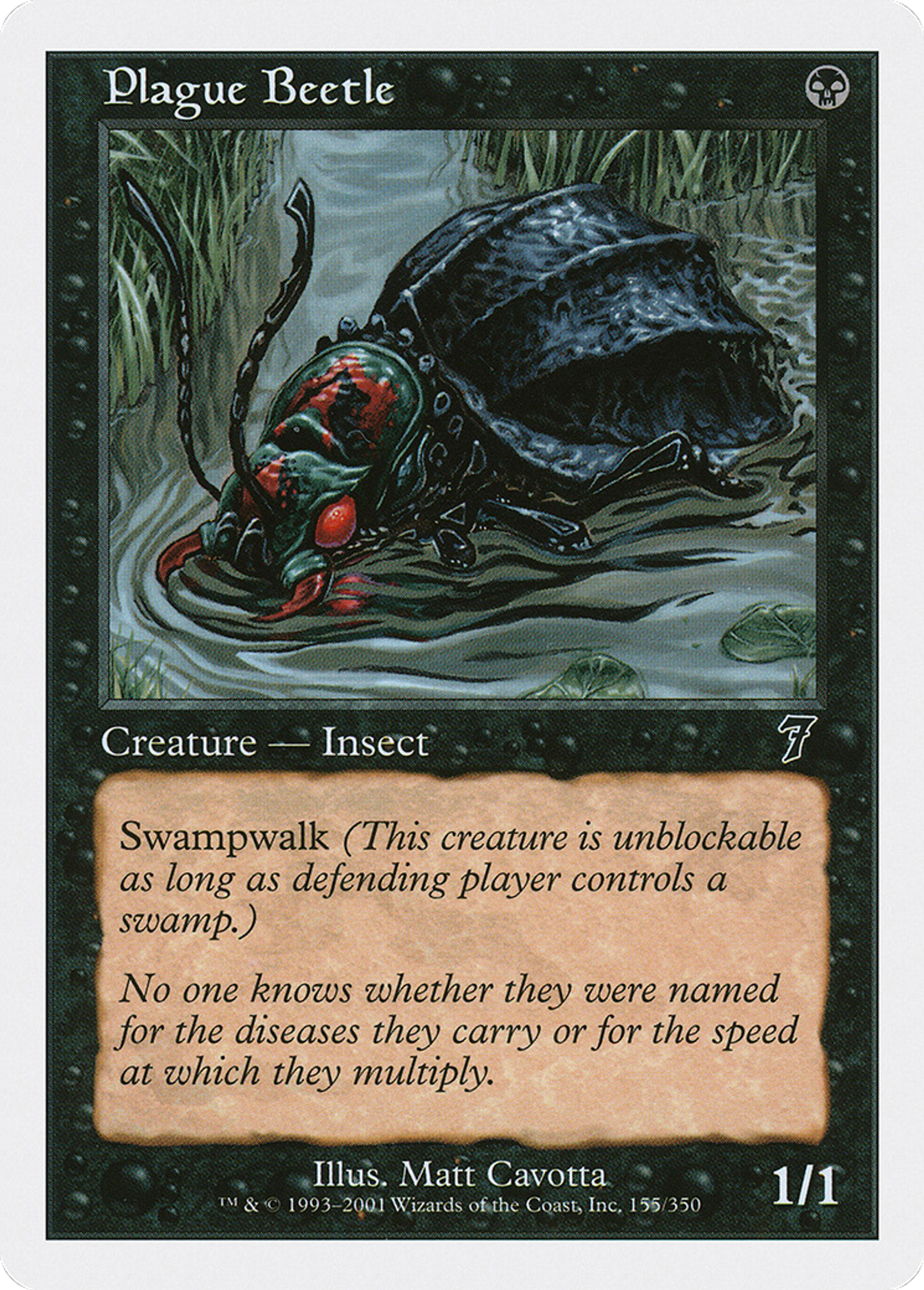 Scarabée de la Peste — Seventh Edition — Magic: The Gathering