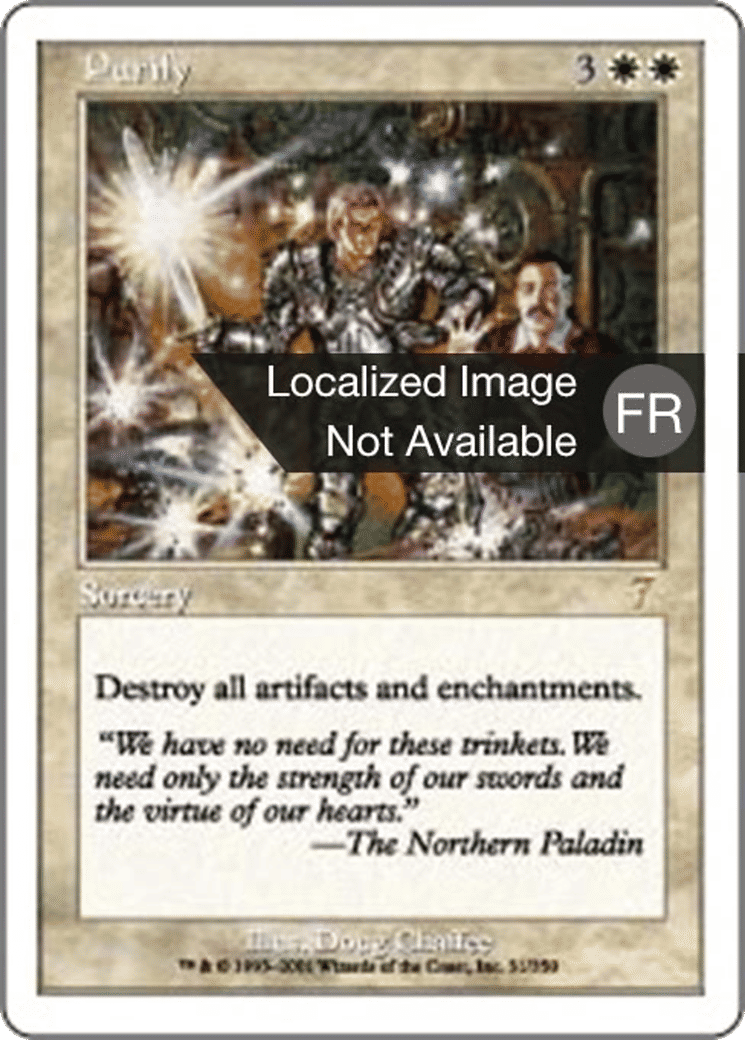 Purification — Seventh Edition — Magic: The Gathering