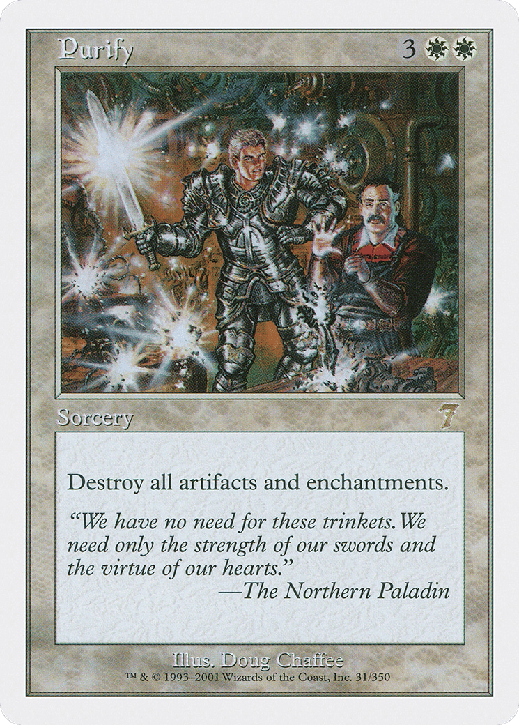 Purify — Seventh Edition — Magic: The Gathering