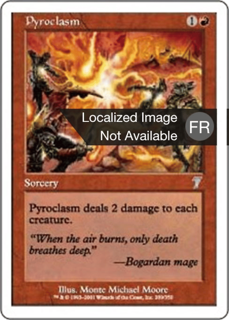 Pyroclasme — Seventh Edition — Magic: The Gathering