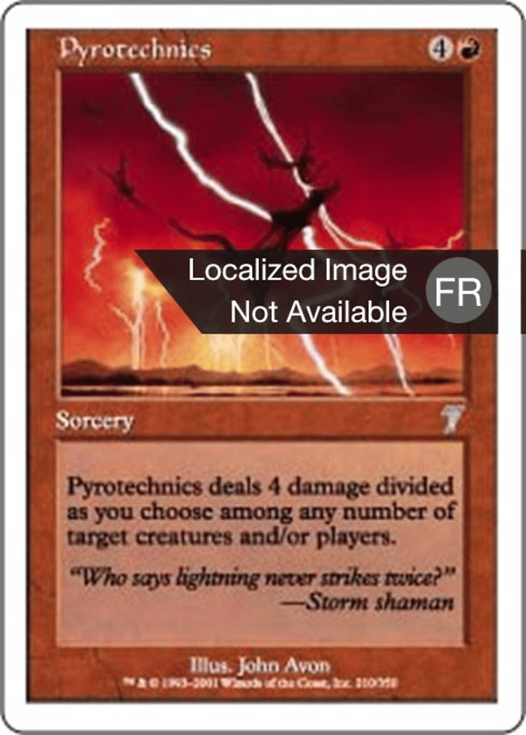 Pyrotechnie — Seventh Edition — Magic: The Gathering