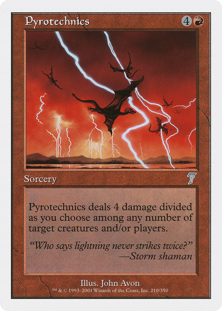 Pyrotechnics — Seventh Edition — Magic: The Gathering