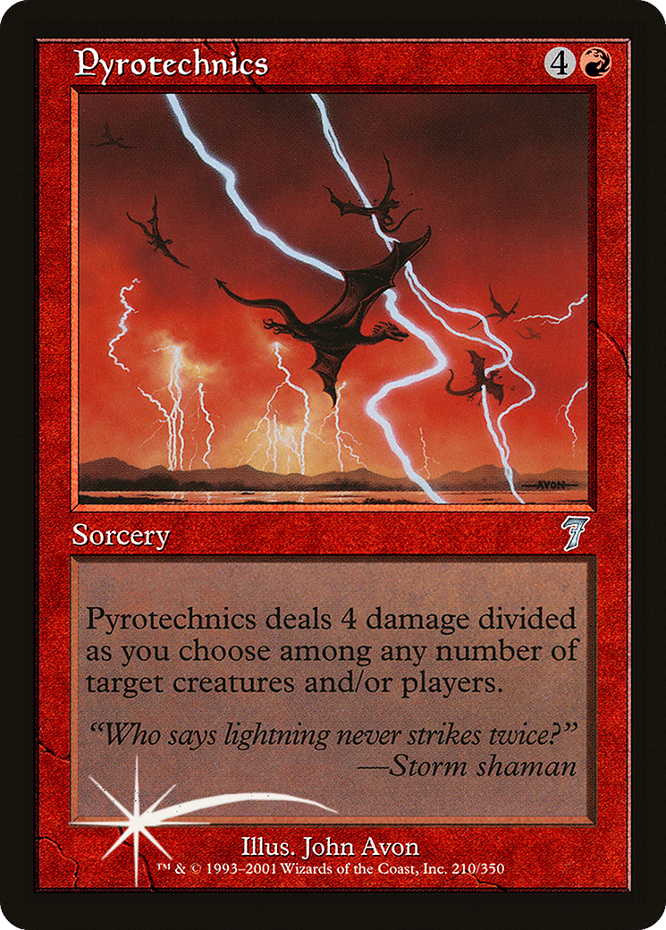 Pyrotechnics — Seventh Edition — Magic: The Gathering