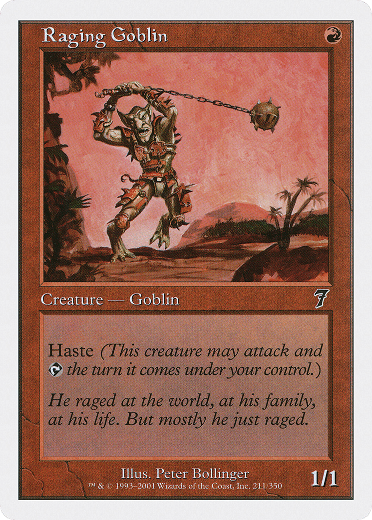 Raging Goblin — Seventh Edition — Magic: The Gathering