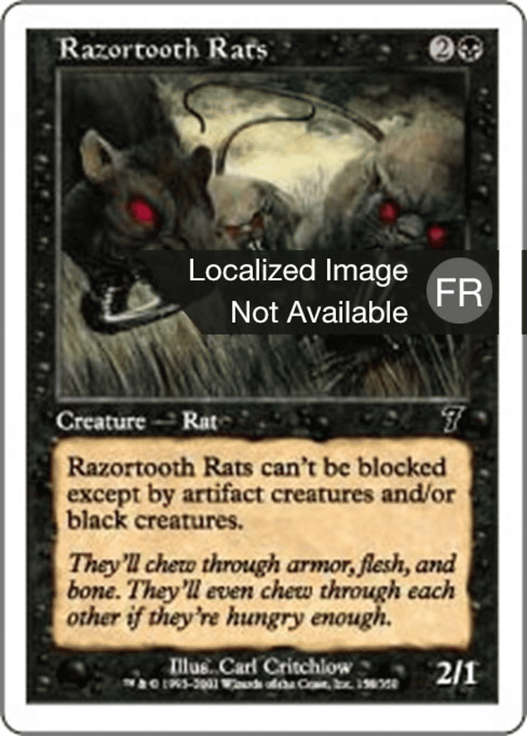 Rats aux dents tranchantes — Seventh Edition — Magic: The Gathering