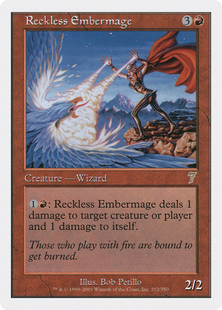 Reckless Embermage — Seventh Edition — Magic: The Gathering