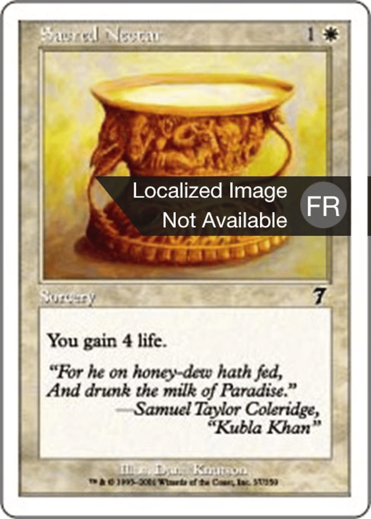Nectar sacré — Seventh Edition — Magic: The Gathering