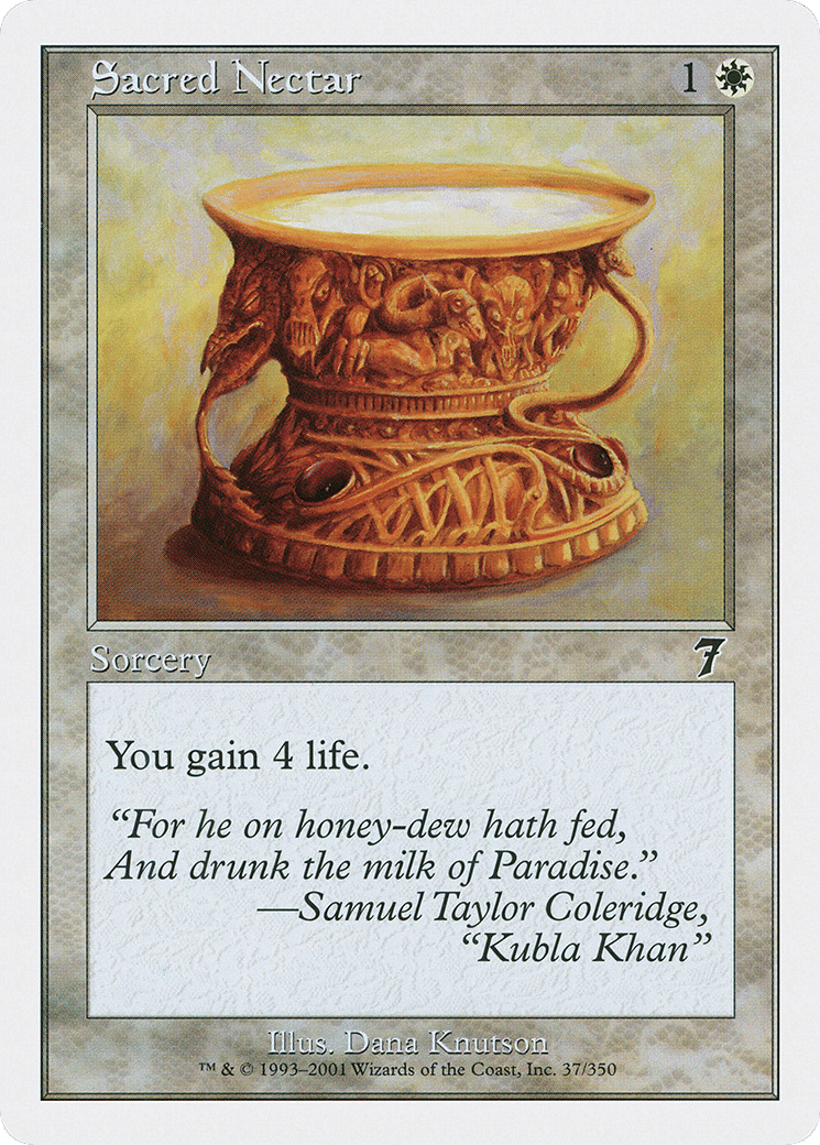 Sacred Nectar — Seventh Edition — Magic: The Gathering
