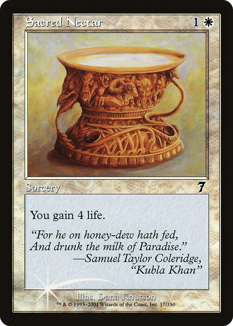Sacred Nectar — Seventh Edition — Magic: The Gathering