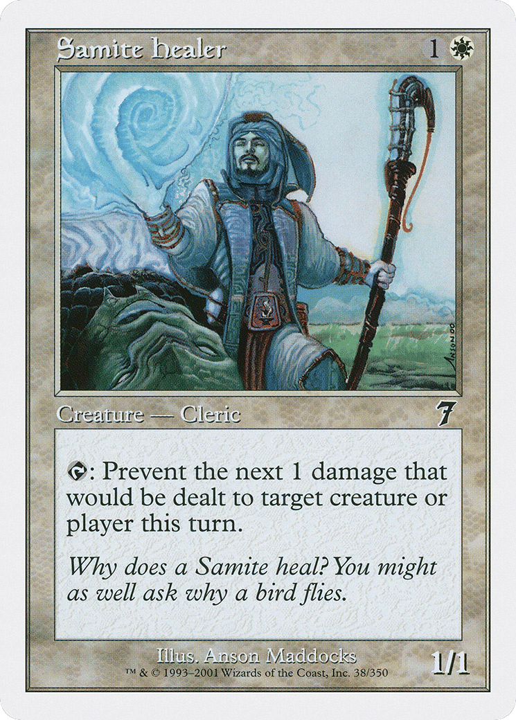 Samite Healer — Seventh Edition — Magic: The Gathering