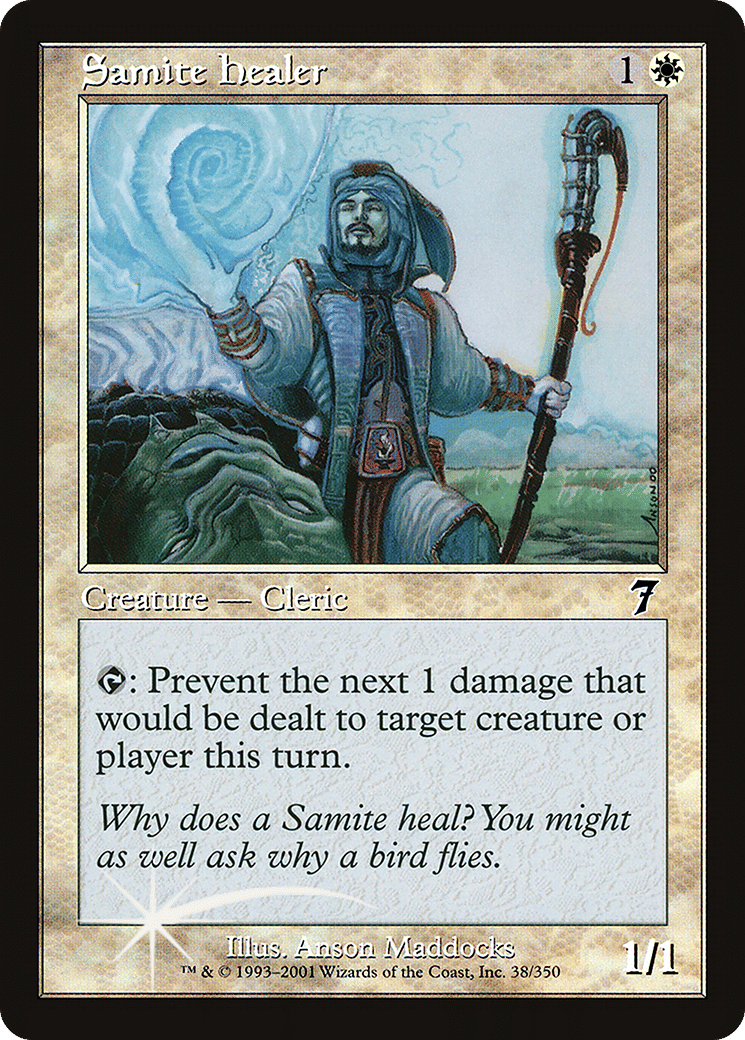 Samite Healer — Seventh Edition — Magic: The Gathering