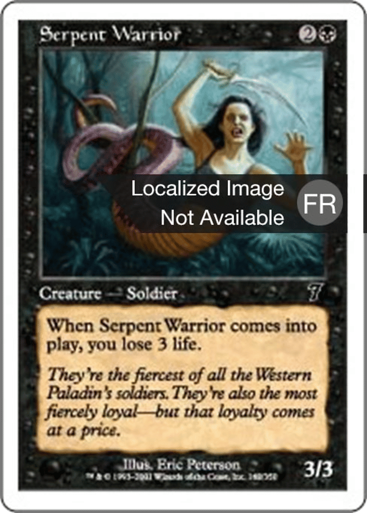 Guerrier serpentiforme — Seventh Edition — Magic: The Gathering