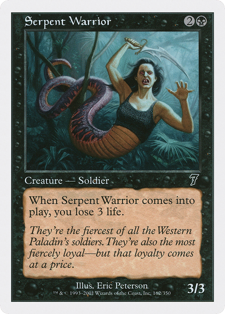 Serpent Warrior — Seventh Edition — Magic: The Gathering