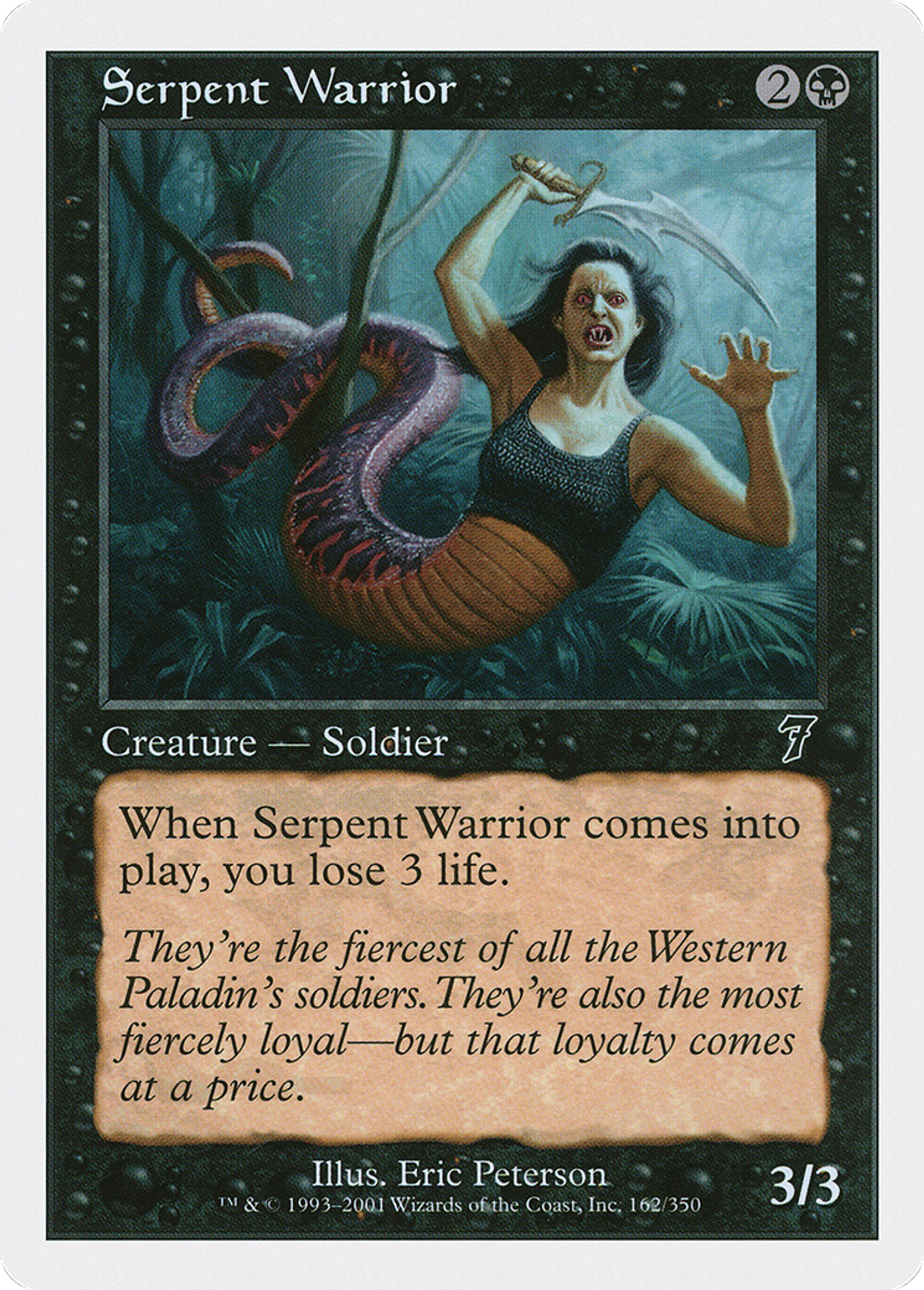 Serpent Warrior — Seventh Edition — Magic: The Gathering