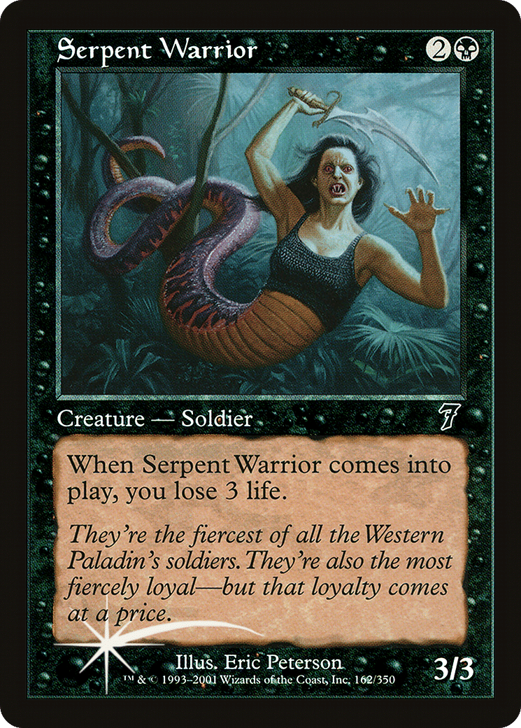 Serpent Warrior — Seventh Edition — Magic: The Gathering