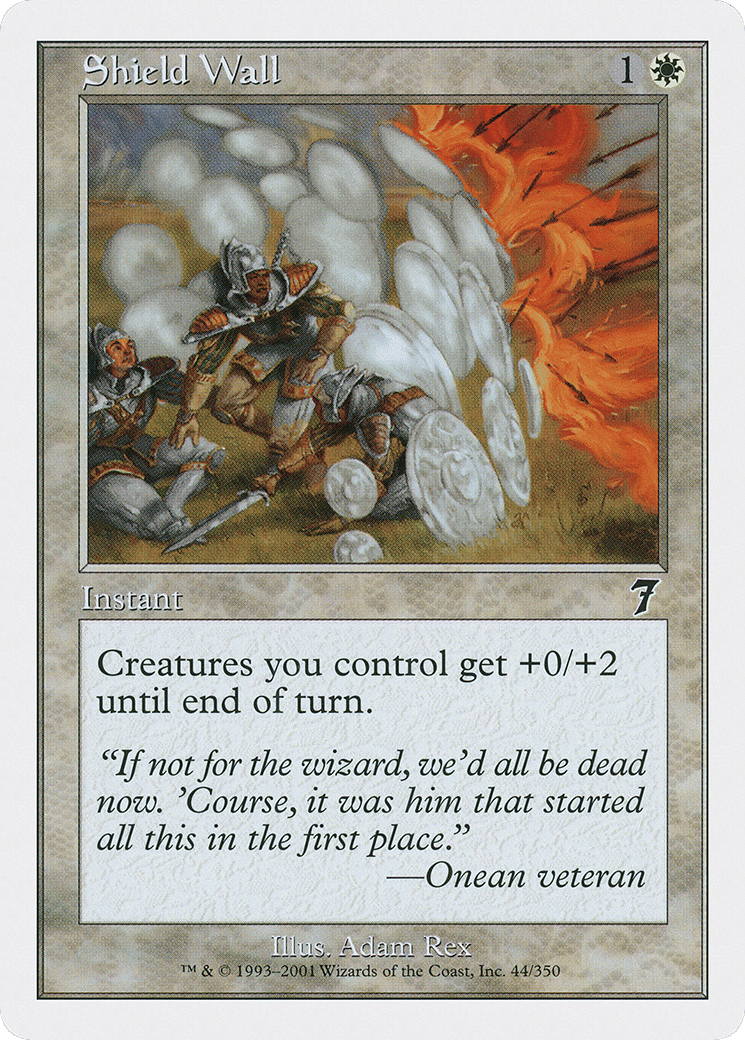Shield Wall — Seventh Edition — Magic: The Gathering