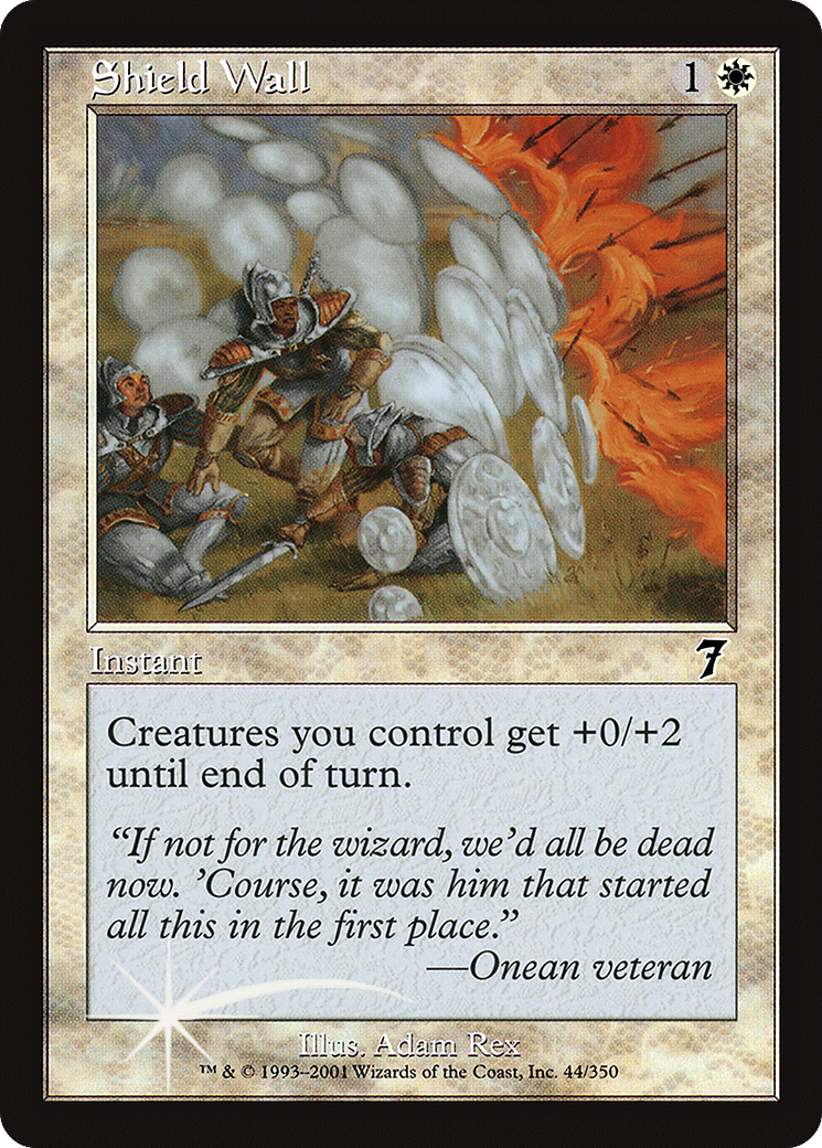 Shield Wall — Seventh Edition — Magic: The Gathering